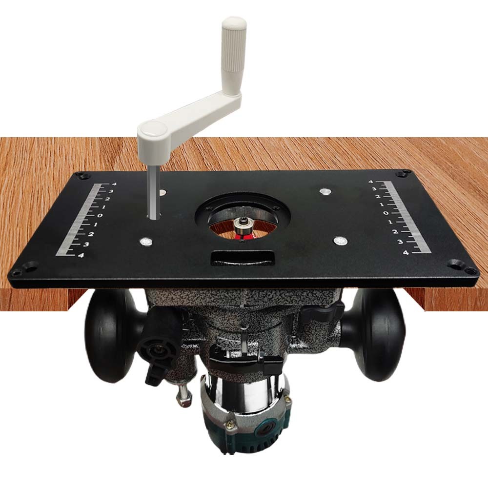 Woodworking Router Lift System - Router Base and Aluminum  Router