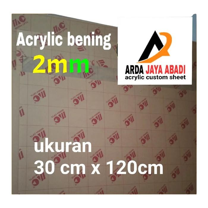 

OJ Akrilik 2mm bening 30 x 120 Merek Marga Cipta 2mm Bening 30 x 120 - Stationery