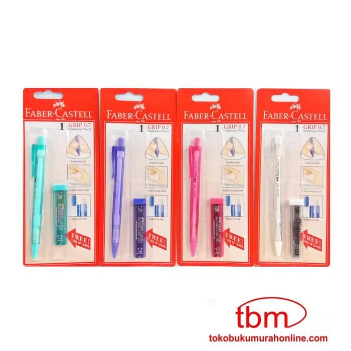 OJ FABER CASTELL PENCIL GRIP ECON 0.7MM / PENSIL MEKANIK 0.7 FABER