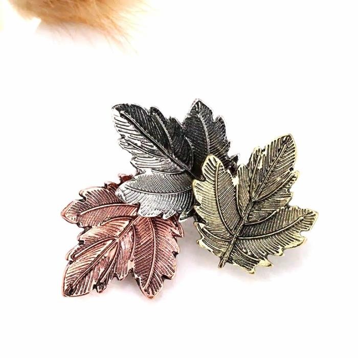 ASLI Metal 3 Color Maple Leaves Pin Bros Jas Kja Tuxedo Daun Mens Pria READY STOCK