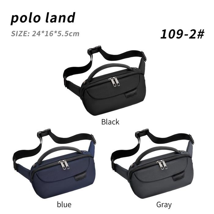 POLO LAND Tas Pinggang Bum Bag Waist Bag Pria Wanita Original
