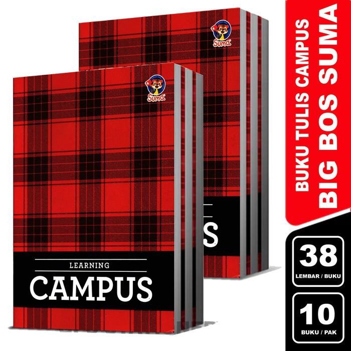Pilihan- Buku Tulis Campus Suma 38 / Buku Big Boss 1 Pak Isi 10 Buku Paper Kertas Stationery