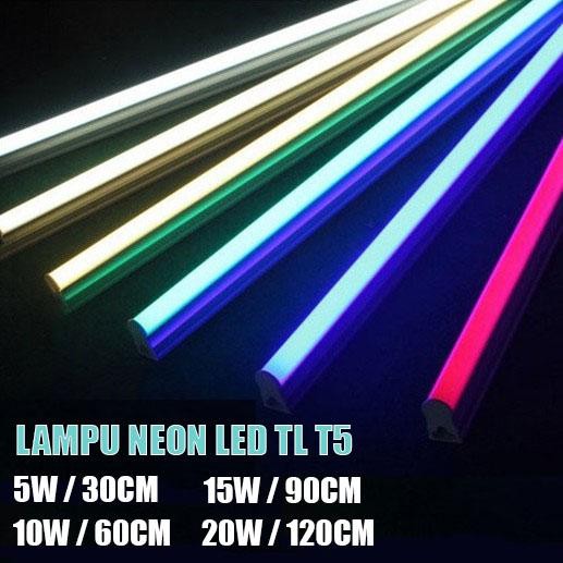 New Lampu LED Neon Panjang Lampu TL T5 4W 8W 12W 16W / 30 60 90 120 Cm