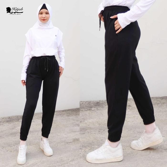 Eiger Sport - Celana Jogger Training Olahraga Sport Wanita Polos Lari 8994