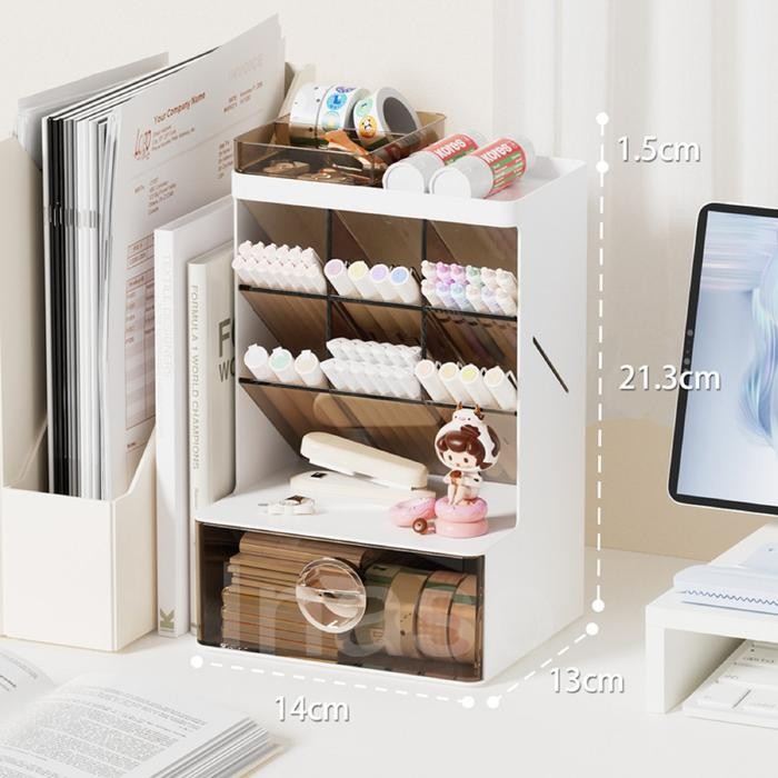 

Inaso Kotak Organizer Meja Rak Holder Pencil Pulpen Laci Penyimpanan Desk Drawer Storage Box Alat