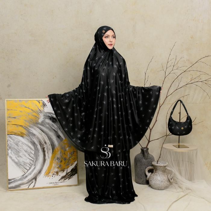 Pilihan- Sakura Baru - Mukena Naisya Motif Pita Laser Cut Premium