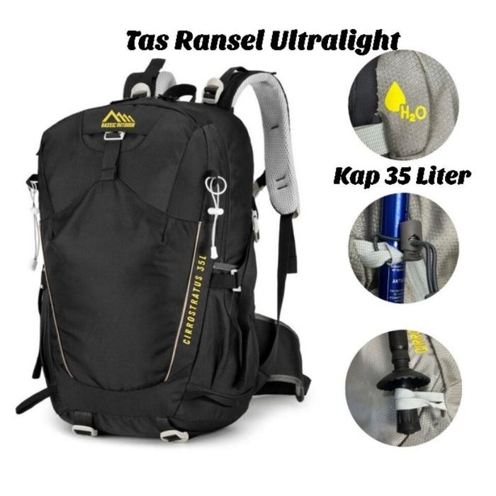 Ready Tas Daypack Bassic Outdoor Tas Ransel Ultralight Import 35 Liter Seri Cirrostratus 35L Tas