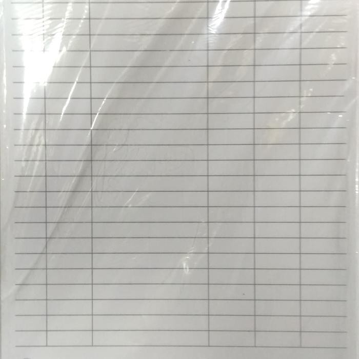 

Kartu stok ukuran A5 kecil.