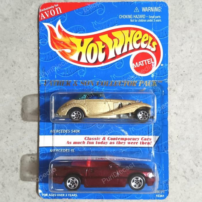 Pilihan- Hot Wheels Hotwheels Mercedes 540K Father & Son Collector Avon Gold
