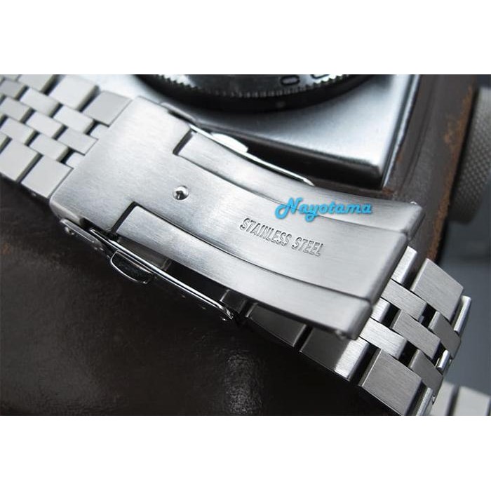 22Mm Rantai Miltat Super Jubilee Straight End Solid Stainless Steel