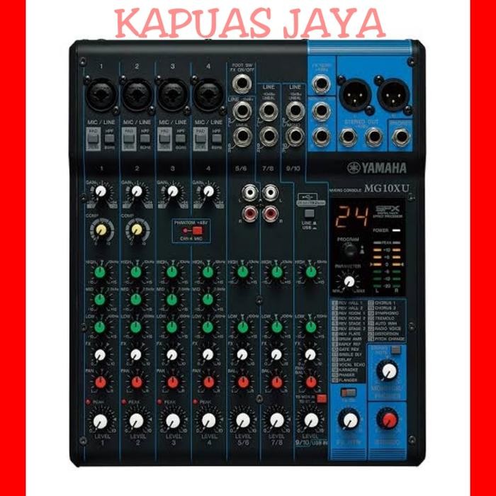 Mixer Audio YAMAHA MG10XU ORIGINAL ( 10 Channel ) Plus Kabel USB To PC