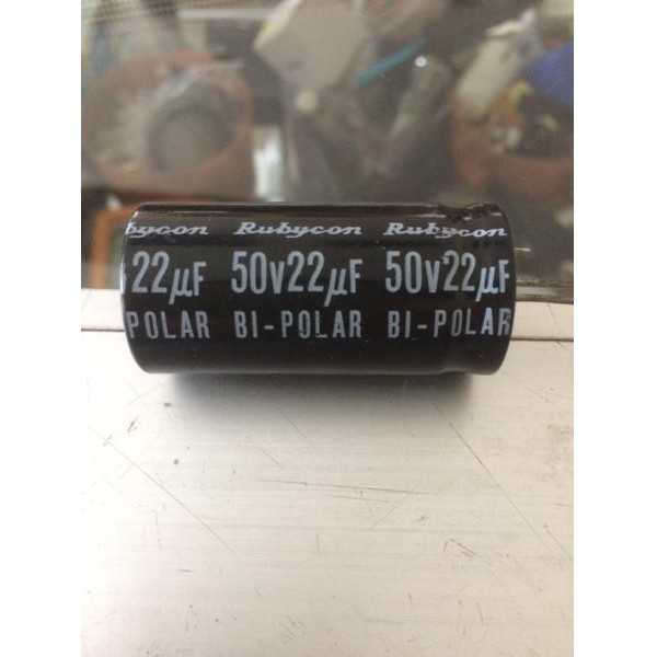 cap rubycon 22uf 50 v bipolar