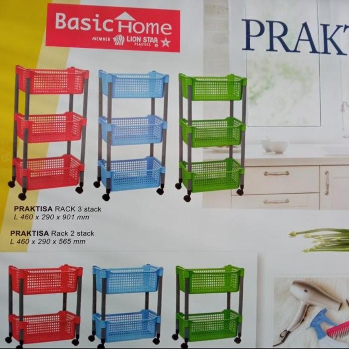 rak salon / rak buku / rak serbaguna susun 3 prantisa lion star