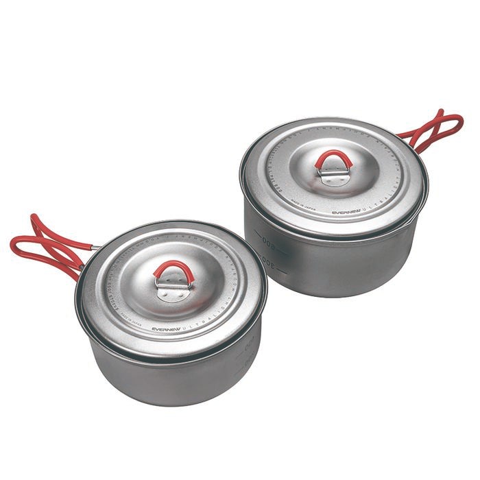 Cooking Set Evernew Titanium Ultralight Pot Set 600 & 900