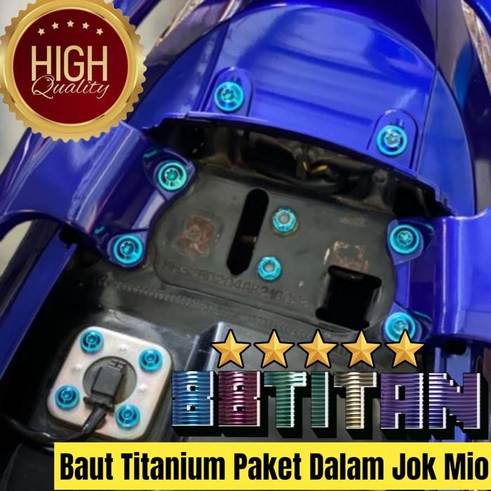 Baut Titanium Paket Dalam Jok Mio