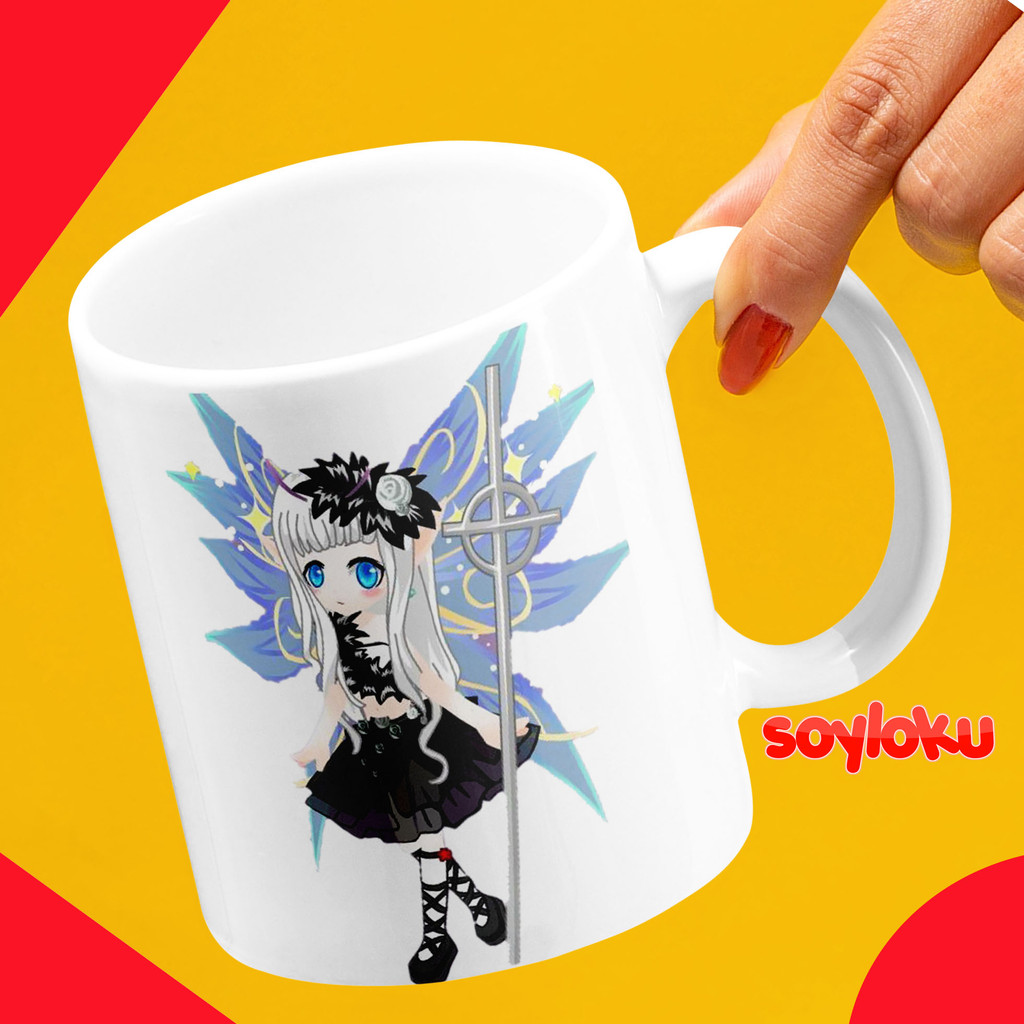 Mug Motif Fairy Flower Fairies Illustration Gelas Cetak
