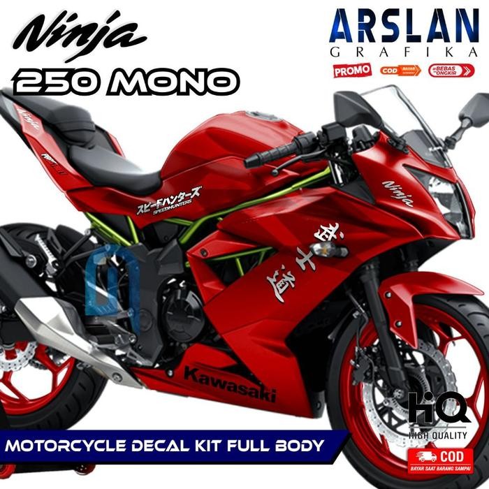 CodDecal Ninja 250 Mono Full Body - Stiker Kawasaki Ninja 250Rr Mono Full Body - Dekal Ninja 250 Rr