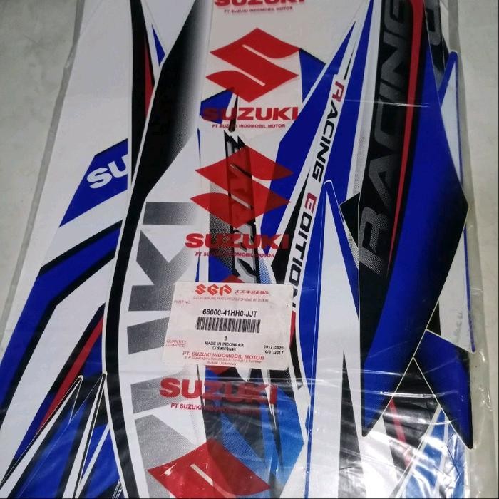 Lis Body Stiker Striping Skydrive 125 Racing Edition Se Ori Suzuki Sgp 68000-41H00-Jjt