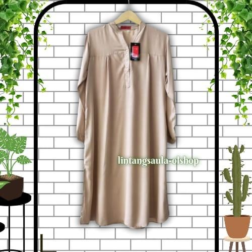 Tunik Polos Rayon Jumbo Cream