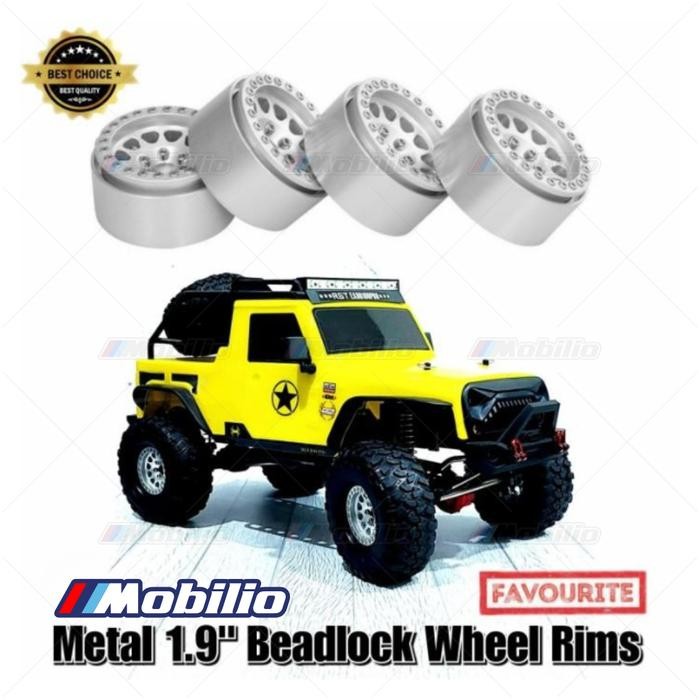 Velg Beadlock 1.9 Realistic Metal Rims RC 1/10 Crawler Axial Traxxas