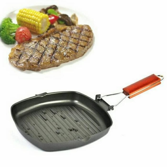Teflon Non Stick Friying Pan Square Grill Pan 28cm