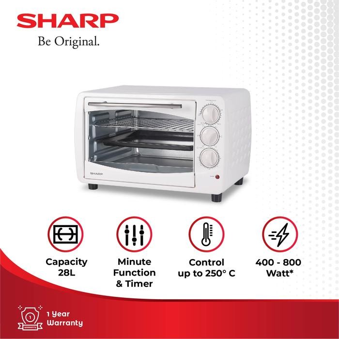 SHARP OVEN LISTRIK EO28WH EO 28WH 28Liter