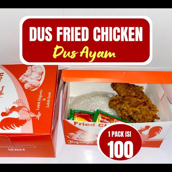 Box Kardus Ayam Fried Chicken 100 Pcs