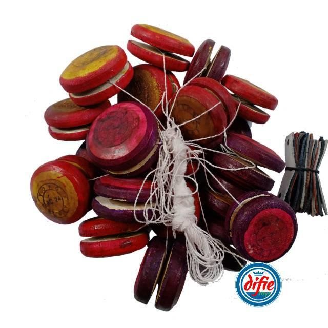 643w- Yoyo Kayu Isi 20 Pcs Yo-Yo Kayu Mainan Tradisional Unik Jadul Grosir