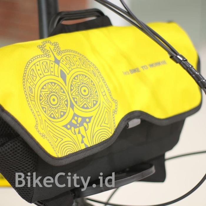 Sepeda Lipat Element Police Texas Bike To Work (Paket Lengkap) -Yellow