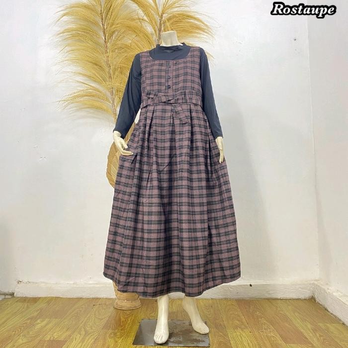 1fihz- Overall Plus Manset // Overall Motip Kotak-Kotak // Overall Wanita // Overall