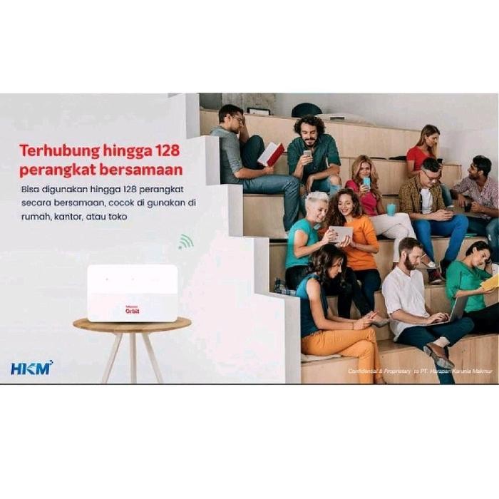 Modem Orbit Max H2 B636 LTE CAT13 DUAL BAND 2,4+5Ghz 150GB Data Router Huawei B636 Telkomsel orbit