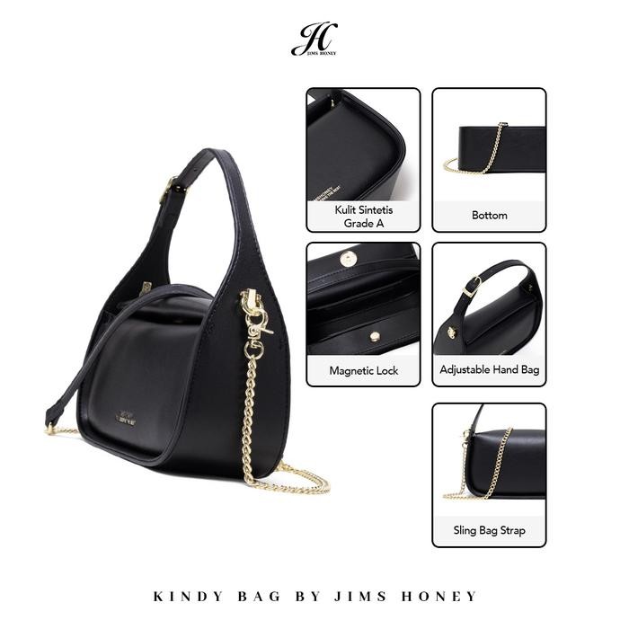 READY JIMS HONEY Tas Wanita KINDY Bag Mini Sling Selempang Hand Bag Korean Style Aesthetic Lebaran