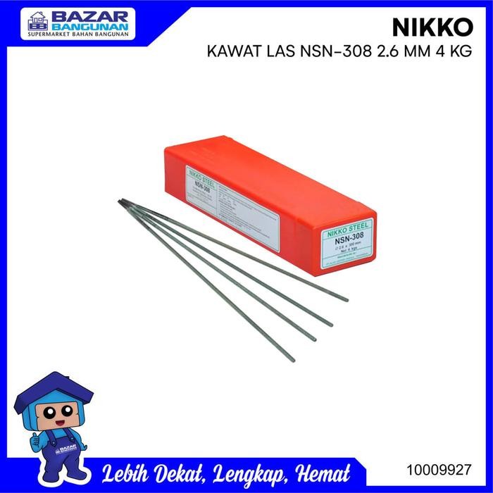 Nikko Steel - Kawat Las Listrik Welding Electrodes Nsn 308 Nsn308 2.6 Mm
