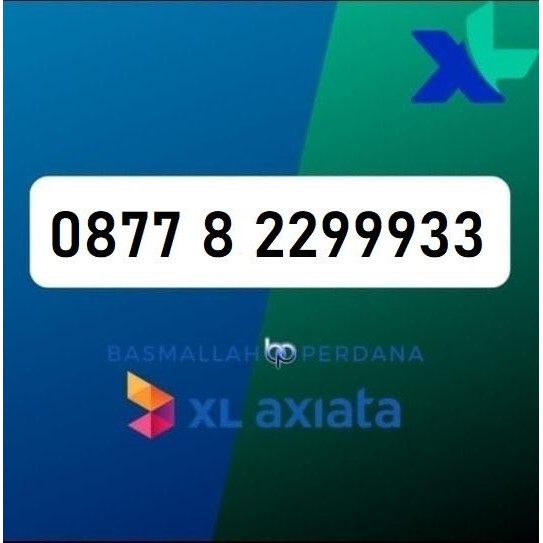 Nomor Cantik XB77 8 2299933 Perdana XL 4G 5G YOP925