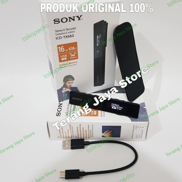 Voice Recorder Sony ICD-TX660 Perekam Suara Sony ICD-TX660 Rekorder