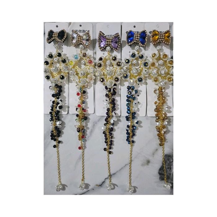 TERLARIS bros bulat besar Swaroski READY STOCK