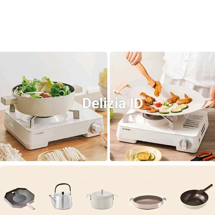 TERLARIS Kompor Gas Dr Hows / Portable Stove Dr.Hows / Kompor Aesthetic Child Lock READY STOCK