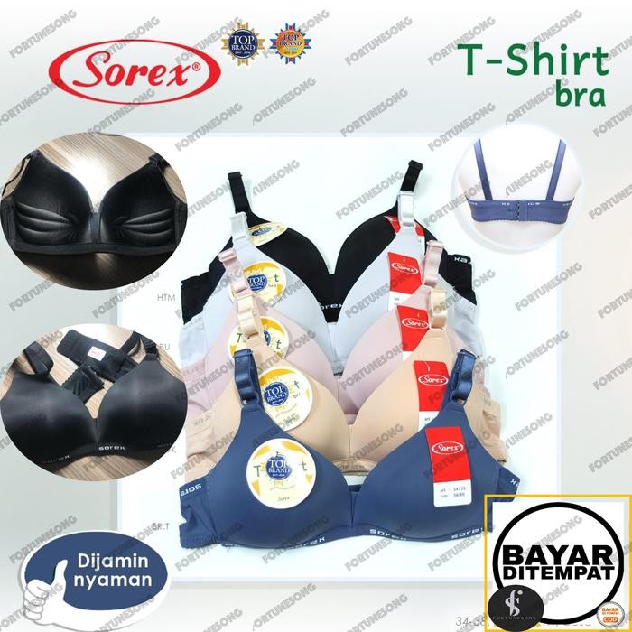 gtSport- Sorex- Bra T-Shirt Olahraga Sorex Original Tanpa Kawat Busa Empuk