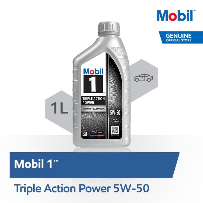 Oli Mesin - Mobil 1 5W-50 (1 liter)