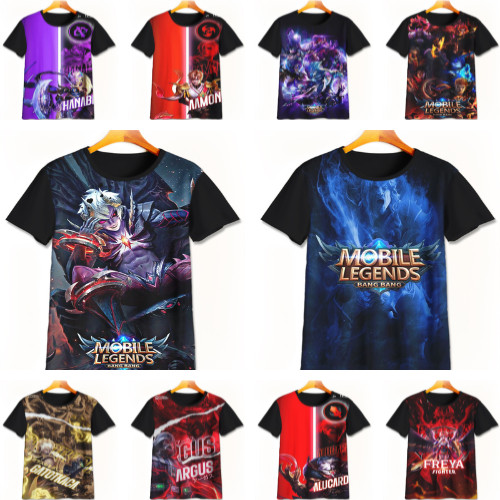 Kaos Mobile Legends 3D Keren | Kaos Game Mobile Legends | Baju Mobile Legends Murah Untuk Anak Umur 