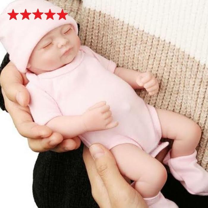BERKUALITAS 50cm Boneka Bayi Silicone Vynil Boneka Bayi Mirip Asli Boneka Lucu Boneka Unik Doll
