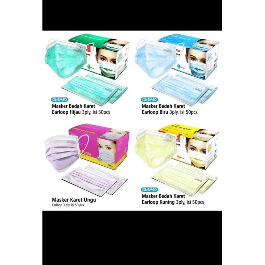 KJB masker onemed medis 50 pcs karet