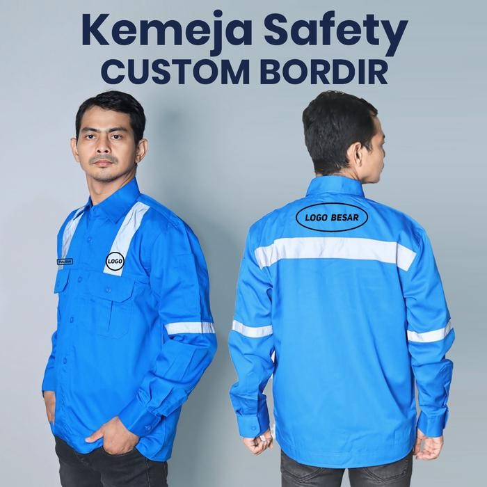 ORIGINAL Seragam Lapangan / Baju Tambang / Weaack Safety Custom Bordir 09 READY STOCK