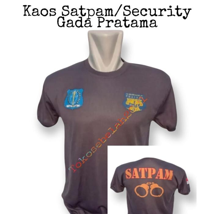 ORIGINAL Kaos Security Tebaru Coklat Borgol Gada READY STOCK
