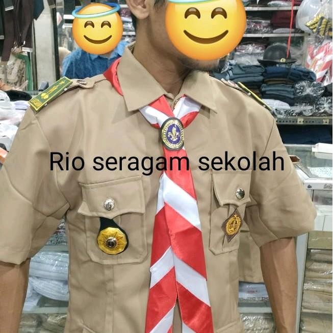 ORIGINAL 1 stel SERAGAM PRAMUKA PEMBINA LAKI LAKI / PRAMUKA PDU PRMBINA /SERAGAM PRAMUKA GURU