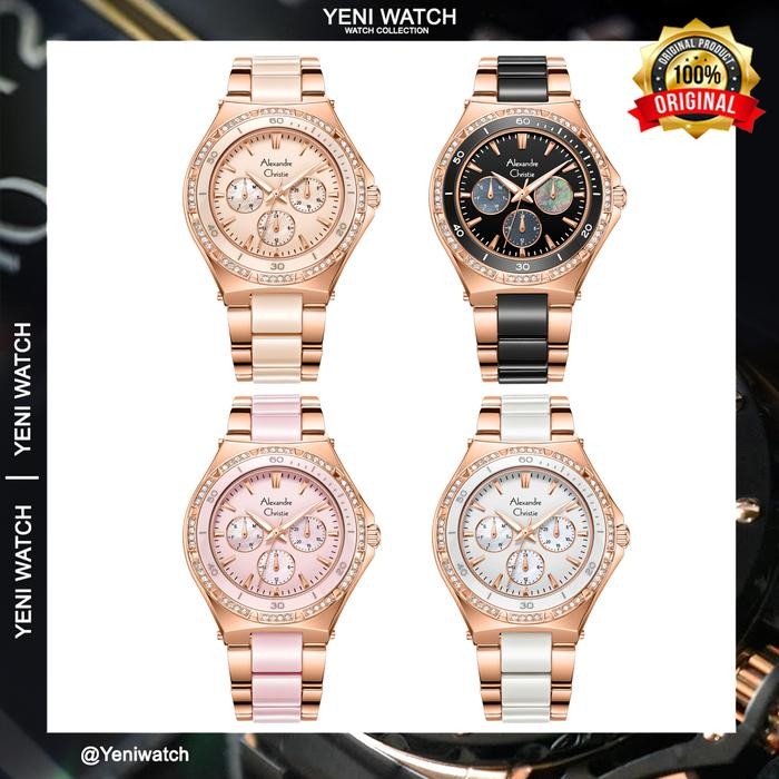 Alexandre Christie Ac 2294 / ac2294 Jam Tangan Wanita Original Garansi Resmi 1 Tahun