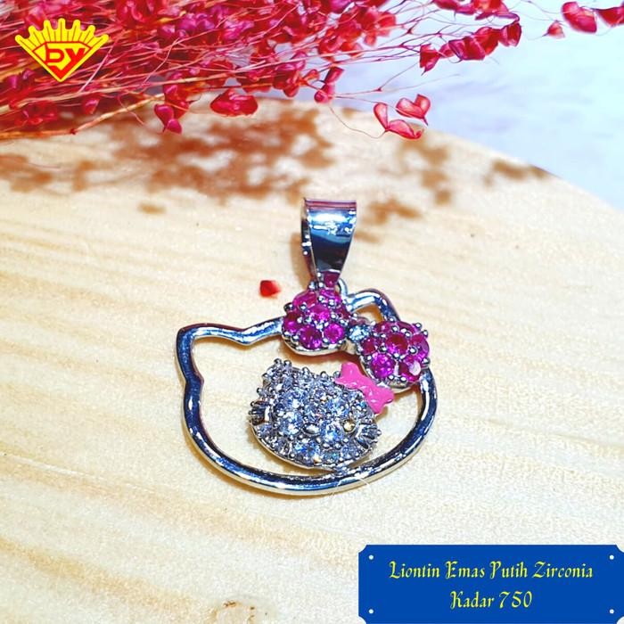 Liontin Emas Putih 253 Kadar Emas 750