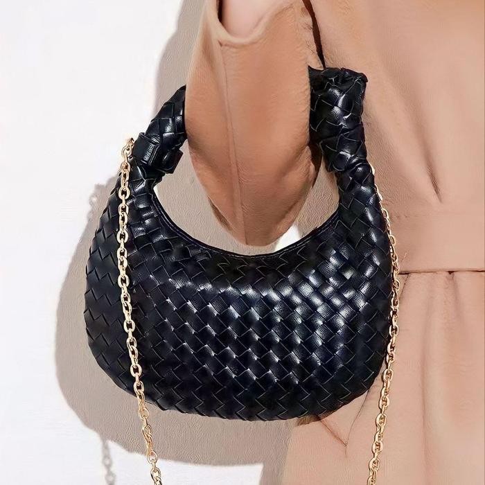 PB2 Tas anyaman handbag rantai import premium