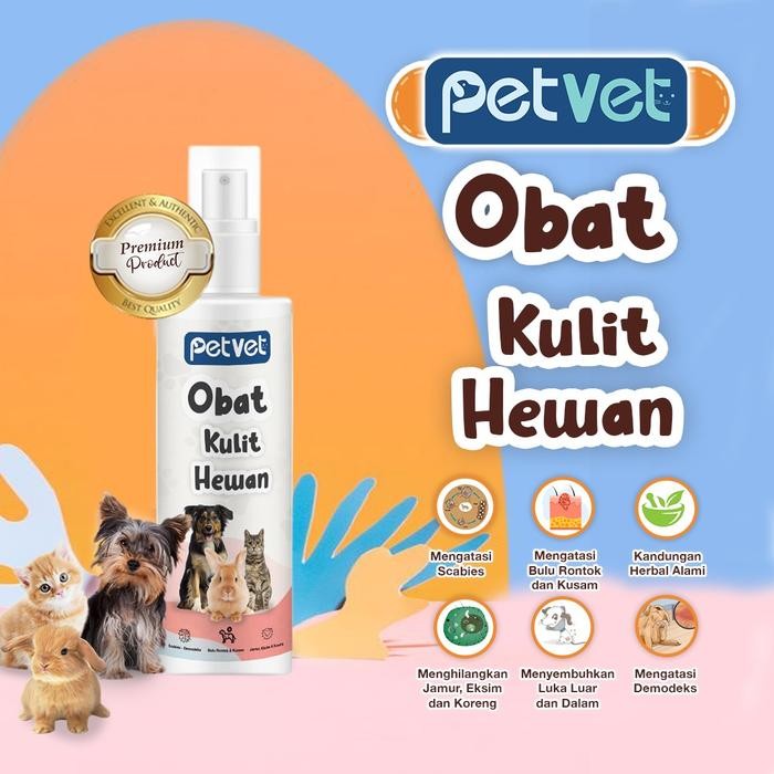 Obat Kulit Scabies Demodeks Jamur Kutu Anjing Kucing Kelinci Obat Sakit Kulit Hewan Berkualitas