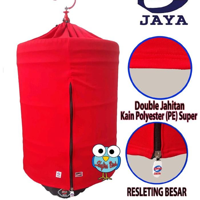 ASLI Kerodong Sangkar Burung Murai Ebod Jaya Kain tebal ukuran 1 2 3 resleting besar no 10 READY